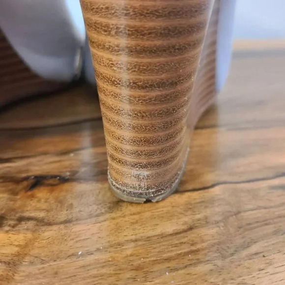 Rag & Bone Wembley Wedge Bone Colored Sandals - Picture 9 of 16